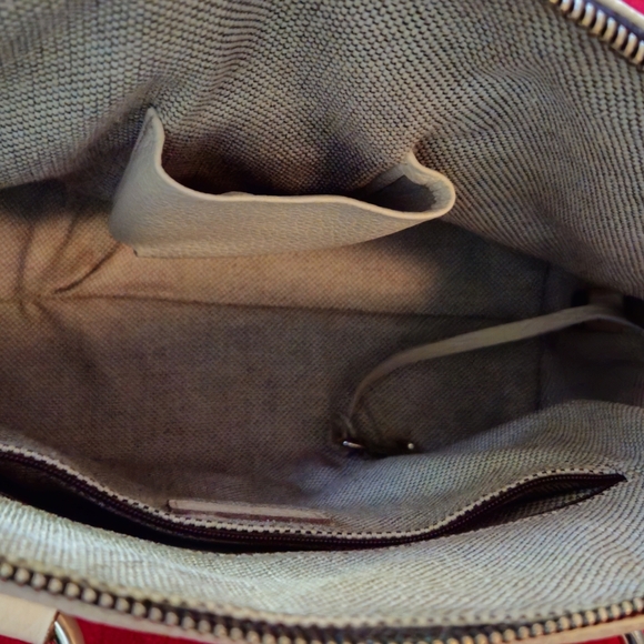 Dooney & Bourke Cream Leather Satchel - Picture 3 of 16